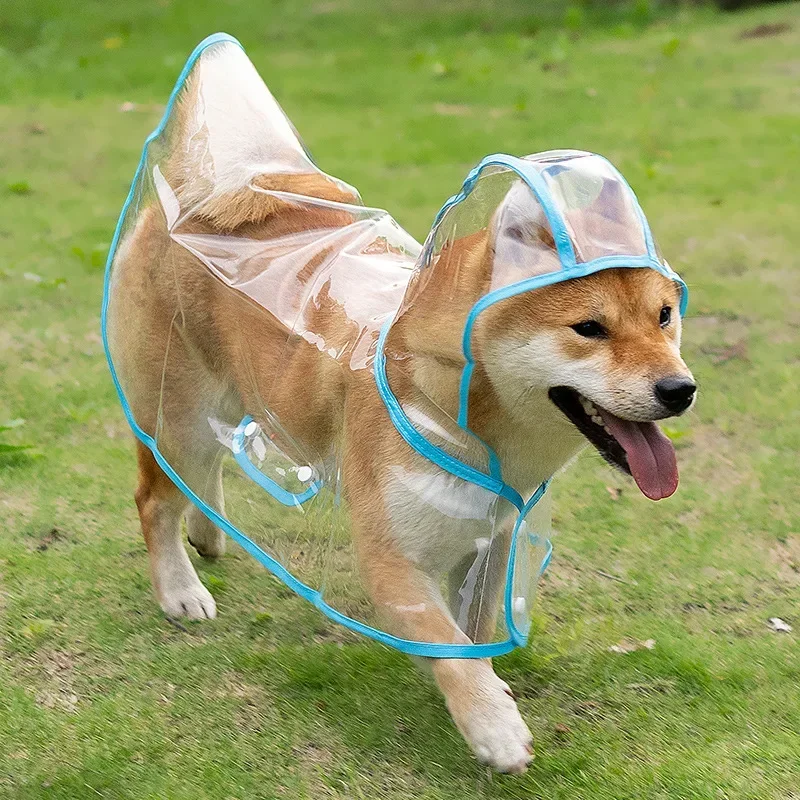 Home furniturePet Clothes Transparent Poncho Teddy Dog Raincoat Shiba Inu Medium Small Dog Walking  Waterproof Large  Pet Clothe