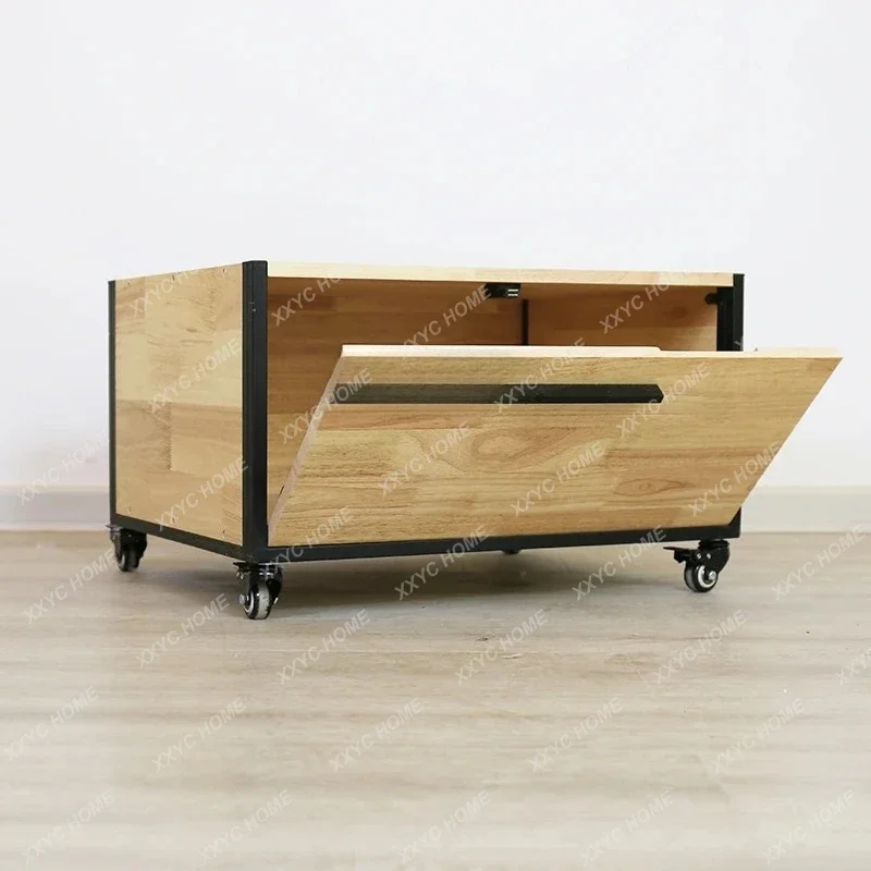 A Cat solid wood bottom cabinet storage bottom, pet food storage, rabbit