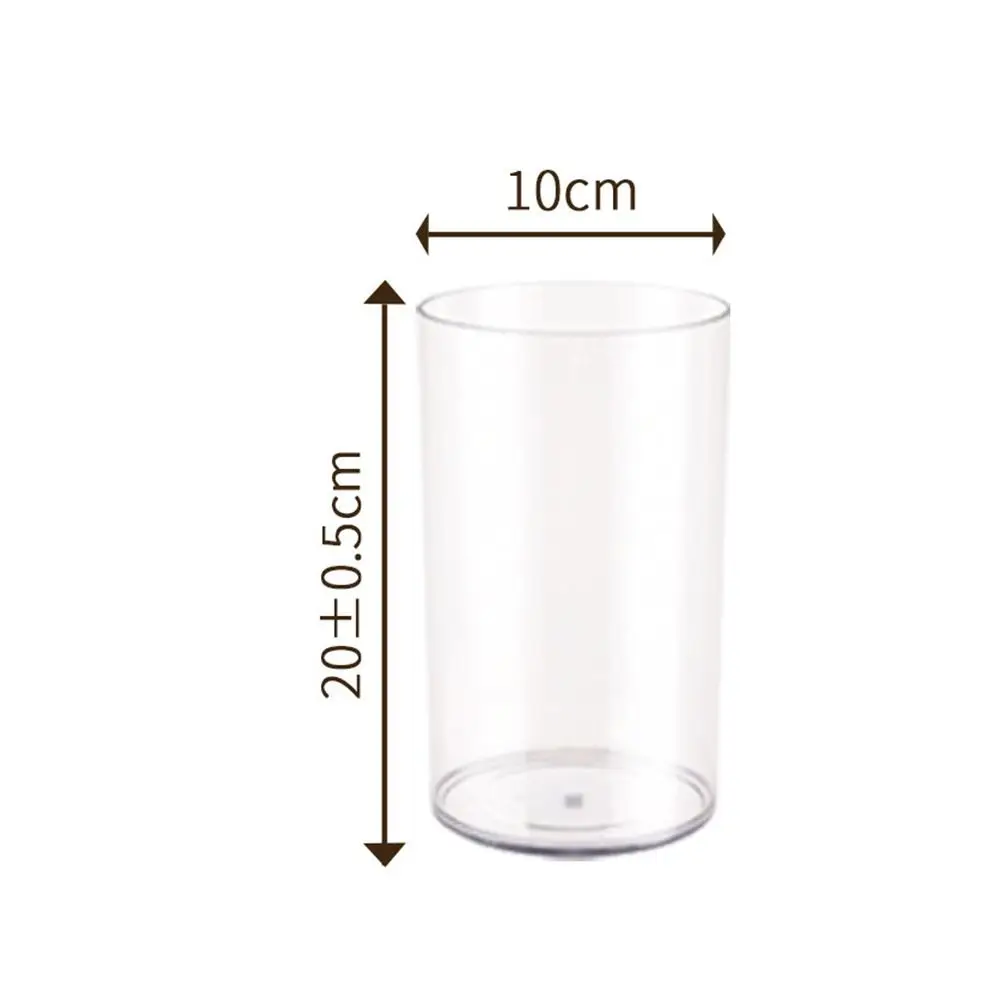 New Nordic Style Flower Bucket Modern Acrylic Deep Water Flower Pot Transparent Flower Vase Living Room