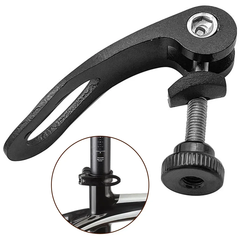 Bicycle Seatpost Quick Release M5x45/65mm Bike Seatpost Clamp Bolt Lever Aluminum Alloy Seat Tube Skewer Bike Accessories