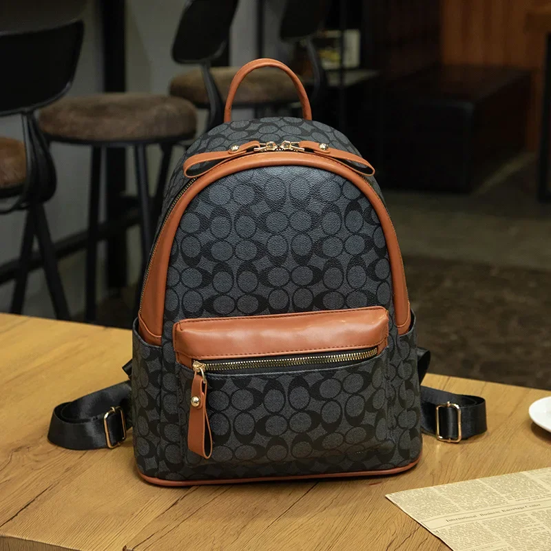 2025 Vintage Floral Laptop Backpack - Spacious Anti-Theft Travel Daypack with Padded Compartment for Commuter