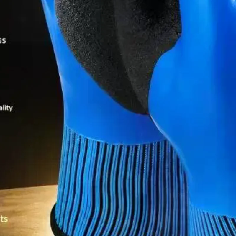 1 Pair Withstanding Voltage 1000V High Elasticity Glove Safety Protective Blue Electrician Insulating Gloves