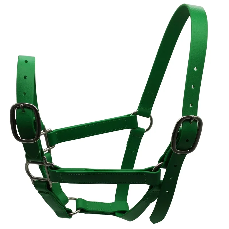 Adjustable Buckle Nose Halter with PVC Equestrian Supplies Horse Riding Waterproof Red Nylon Racing Horse Saddle Accessories