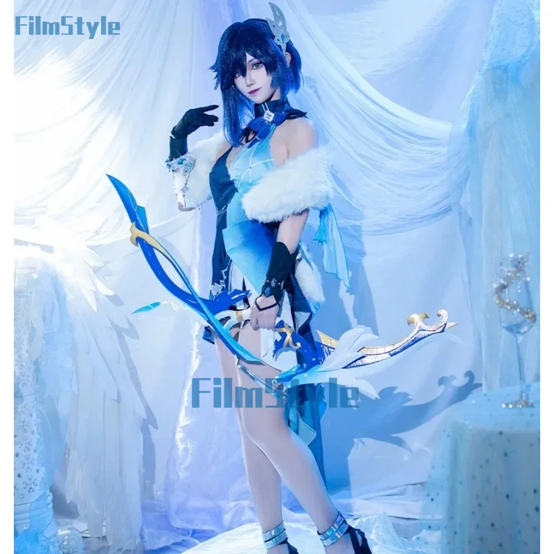 

Genshin Impact Yelan Women Cosplay Costume Cos Game Anime Party Uniform Hallowen Play Role Clothes Clothing