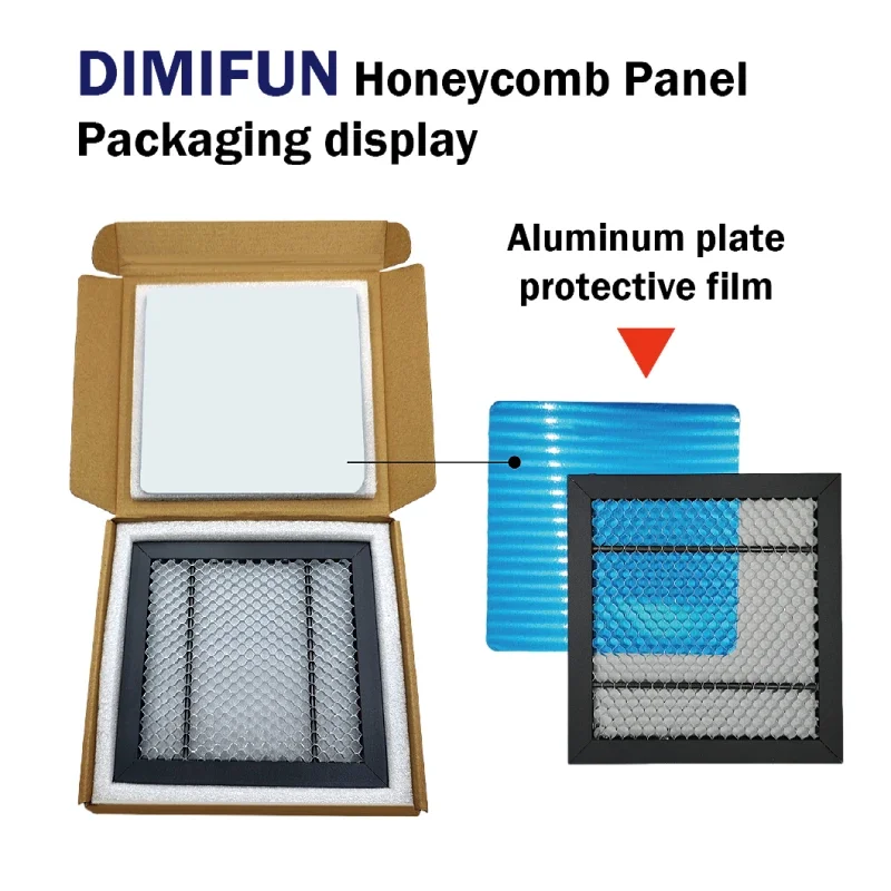 CO2 레이저 조각 및 절단기에 적합한 레이저 벌집 작업대, CNC 벌집 플레이트 베드, DIMIFUN D9 170x180mm, 신제품