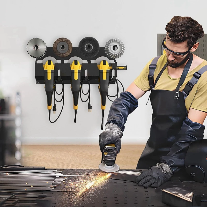 ABBN-Angle Grinder Holder, Angle Grinder Tool Stand For Milwaukee/Dewalt Tool Storage Rack, Wall Mount Bracket For Cutters