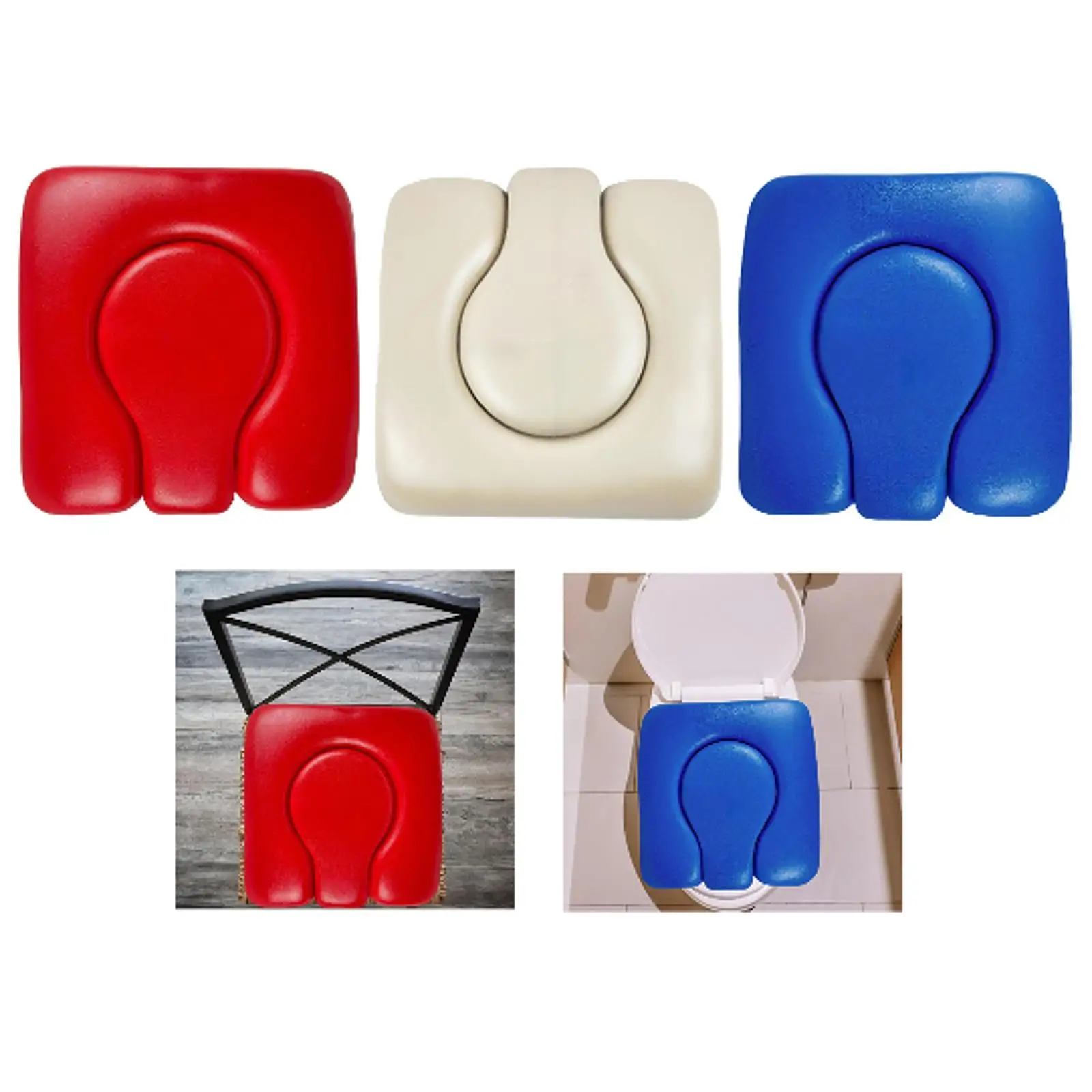 

Подушка для сиденья прикроватного комода, легко чистится, универсальный чехол для отверстия для стула комода для пожилых людей, мягкая губчатая поднятая сиденье для унитаза