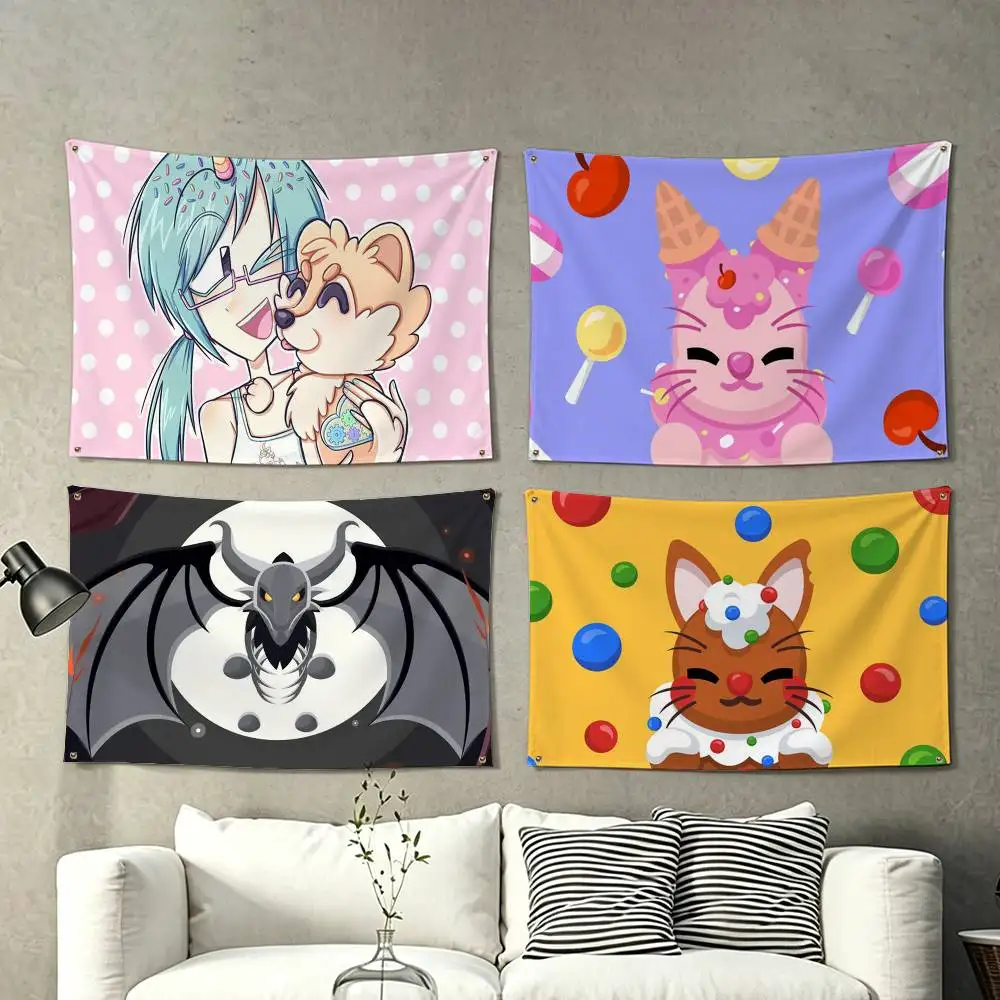 A-Adopts Me Game  Flags Wall Hanging Tapestry Outdoor Garage Room Decorative flag Background Blanket