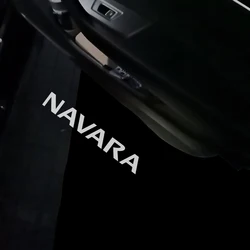 2Pcs LED Car Door Welcome Lights For Nissan Navara D23 2015 2016 2017 2018 2019 2020 2021 2022 Nismo Projector Accessories