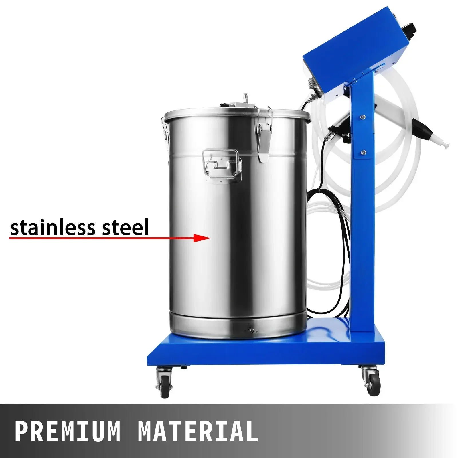 VEVOR Powder Coating Machine 50W 45L Capacity Electrostatic Powder Coating Machine Spraying Gun Paint 450g/min WX-958