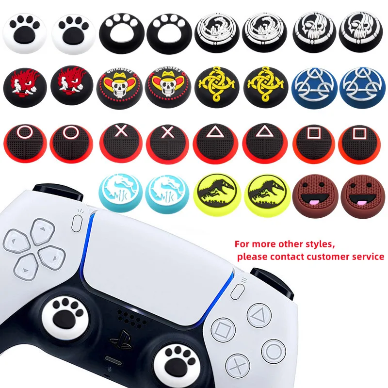 1Pc Soft Silicone Thumb Stick Grip Cap for Ps5 Ps4 Xbox Series X/s Switch Pro Game Controller Joystick Thumbstick Grip Caps