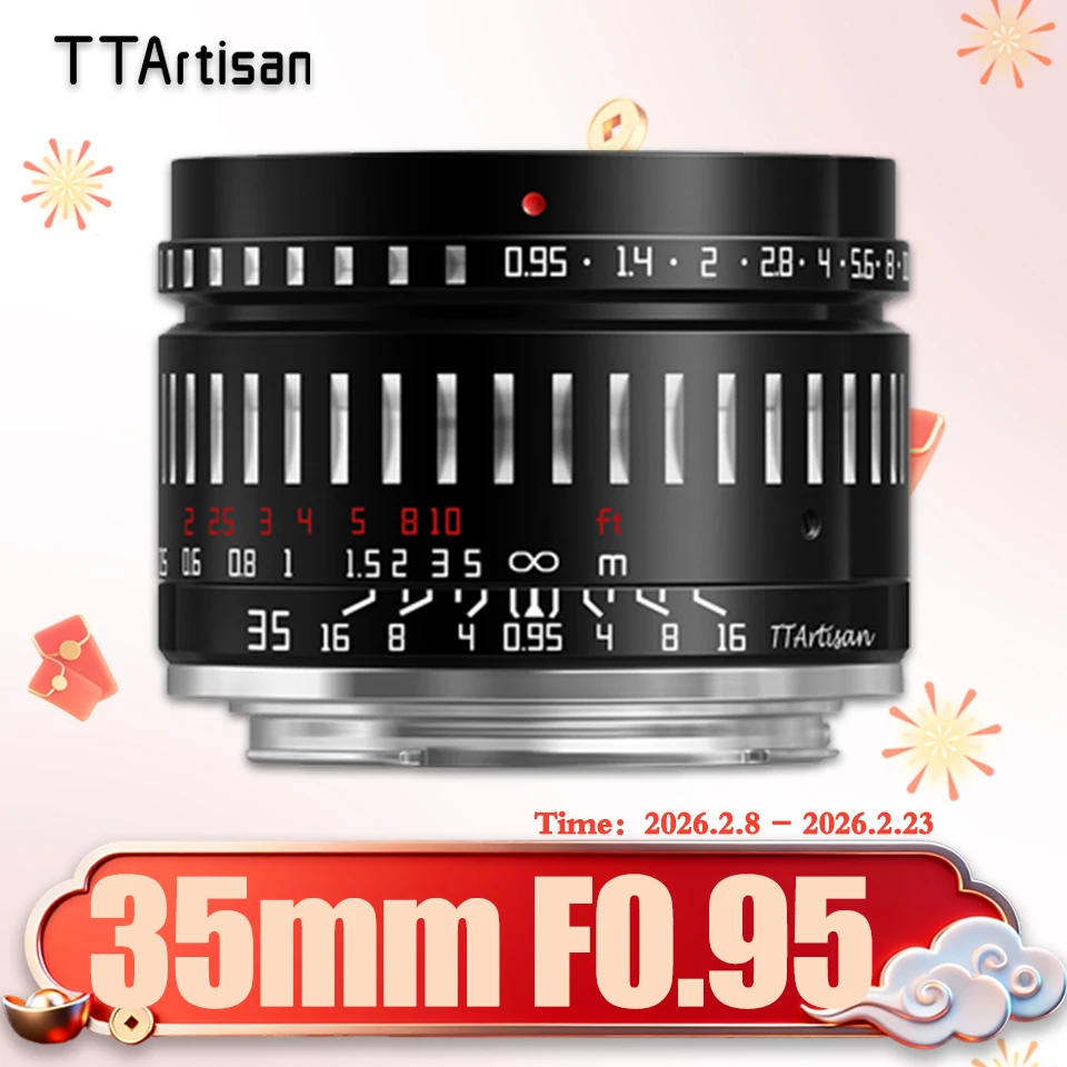 

TTArtisan APS-C 35mm F0.95 Super Large Aperture MF Camera Lens for Portrait Fujifilm XF Sony E A7Riii Canon EOS R Nikon Z Mount