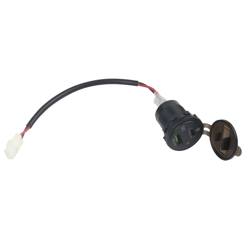 Pantalla de voltaje de motocicleta tipo C, cargador USB, divisor de enchufe, adaptador de corriente para Honda CB500X, CB 500X, CB 500 X, CB500 X, 2022, 2023