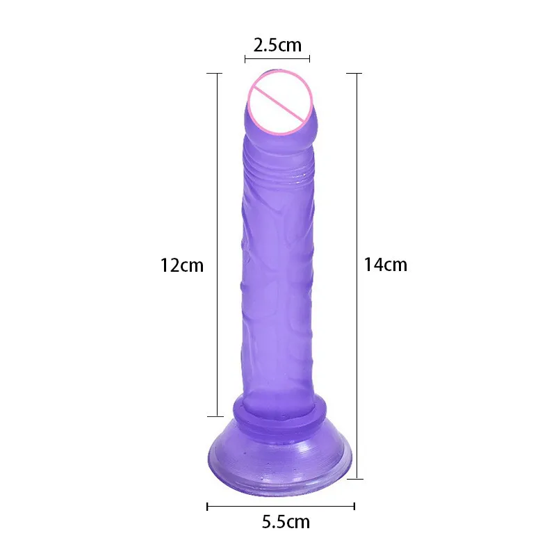 Mini Soft Jelly Dildos Small Artificial Sucker Penis Vagina Anal Massager Sex Toys Shop For Women Female Adults realistic dick