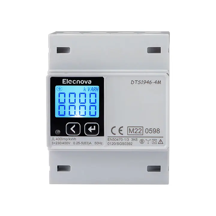 MID Certified Multi-measurement EV Meter Direct Type Three Phase Din Rail EV Charger Meter
