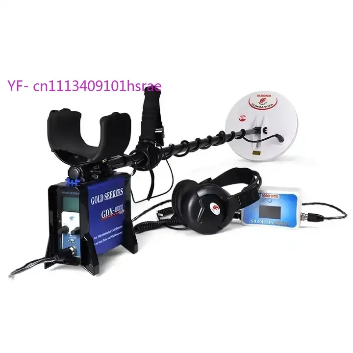 Handheld GDX8000 Gold Detector with Discrimination Function, Auto Ground Balance, Industrial Outdoor Relic Coin Search Equipment