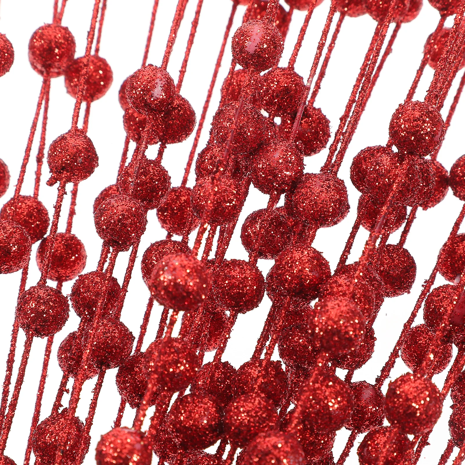 

Simulated Berry Ornaments Artificial Glitter Stem Plastic Flower Arrangement Decorations