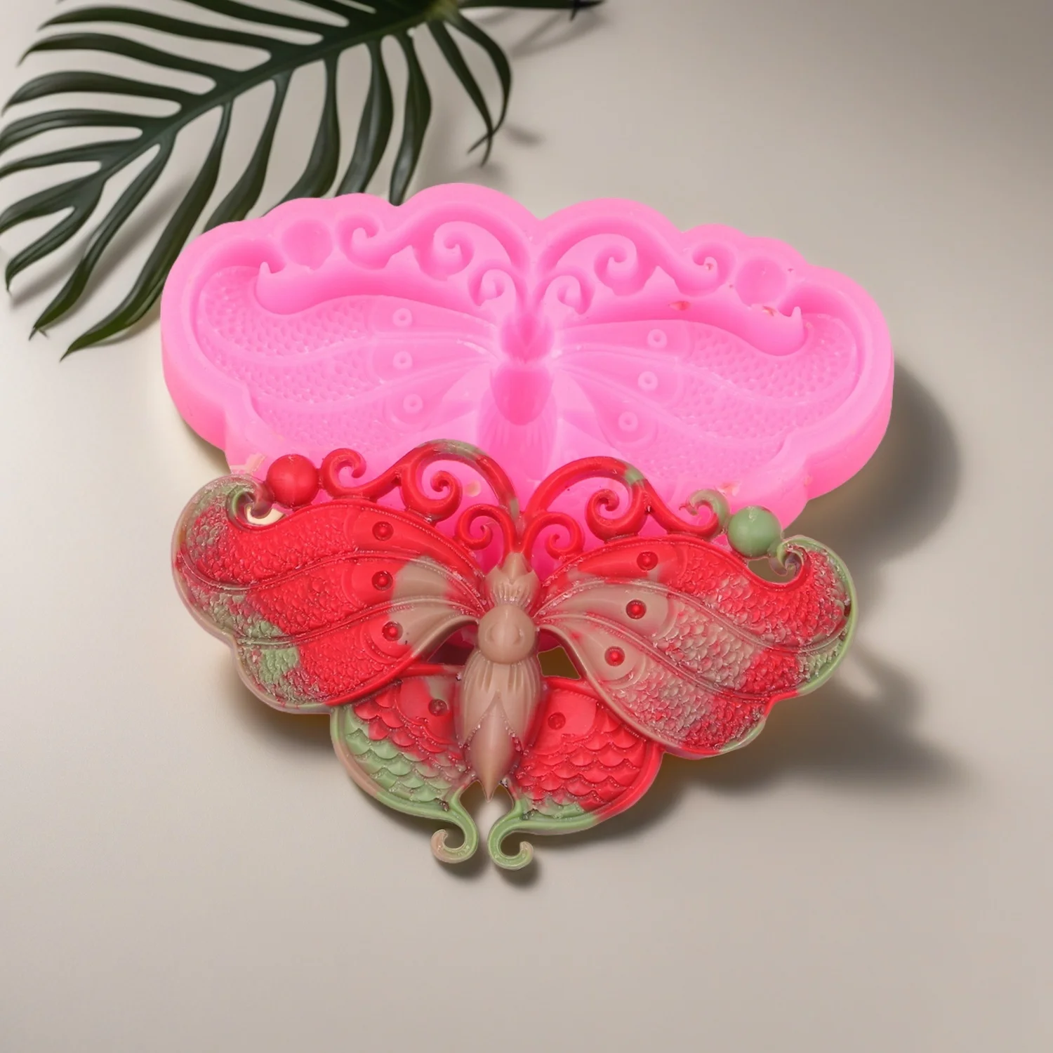 Silicone Butterfly Molds Sugarcraft Clay DIY Arts Chocolate Fondant Cicada Mould for Cake Decorating Molds