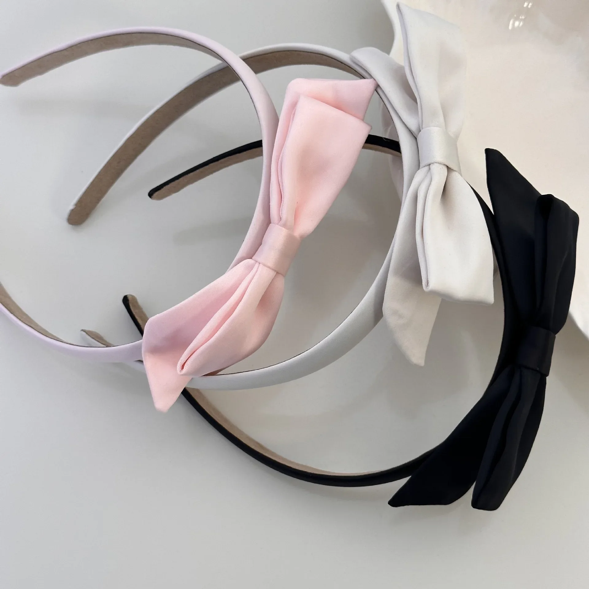 Headbands for women girl korean hair accessories band bow sweets popular leading fashion hoop kpop Gift new in Ribbon fascinator