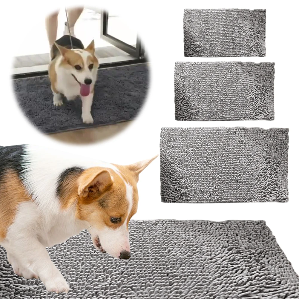 

Highly Absorbent Dog Door Mat Absorbs Moisture and Dirt Pet Rug Washable Low-Profile Entryway Rug Quick Dry Soft Indoor Door Mat