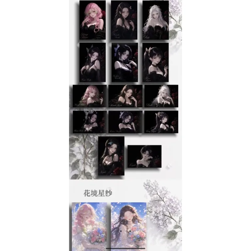 Meicard Anime Collectible Trading Cards Set Foil A4 Large Card Photo Album Refrigerator Sticker Hobby Collect Gifts in Stock