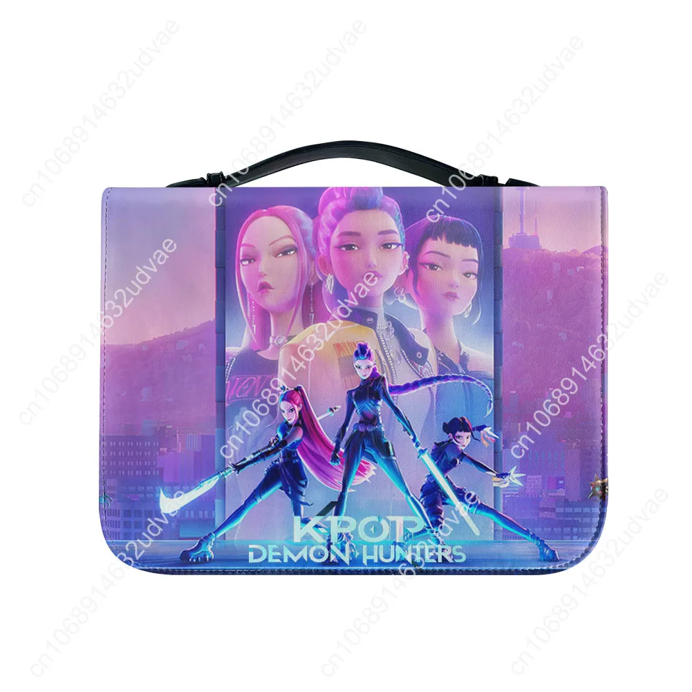 K-Pop Demon Hunters Bible Bags Christian Personalized Covers Bible Pack Waterproof Leather Bag High Quality Pockets Package