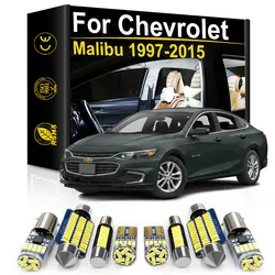 Car LED Interior Light For Chevrolet Malibu 1997 2000 2008 2010 2011 2012 2013 2014 2015 Accessories Canbus License Plate Lamp