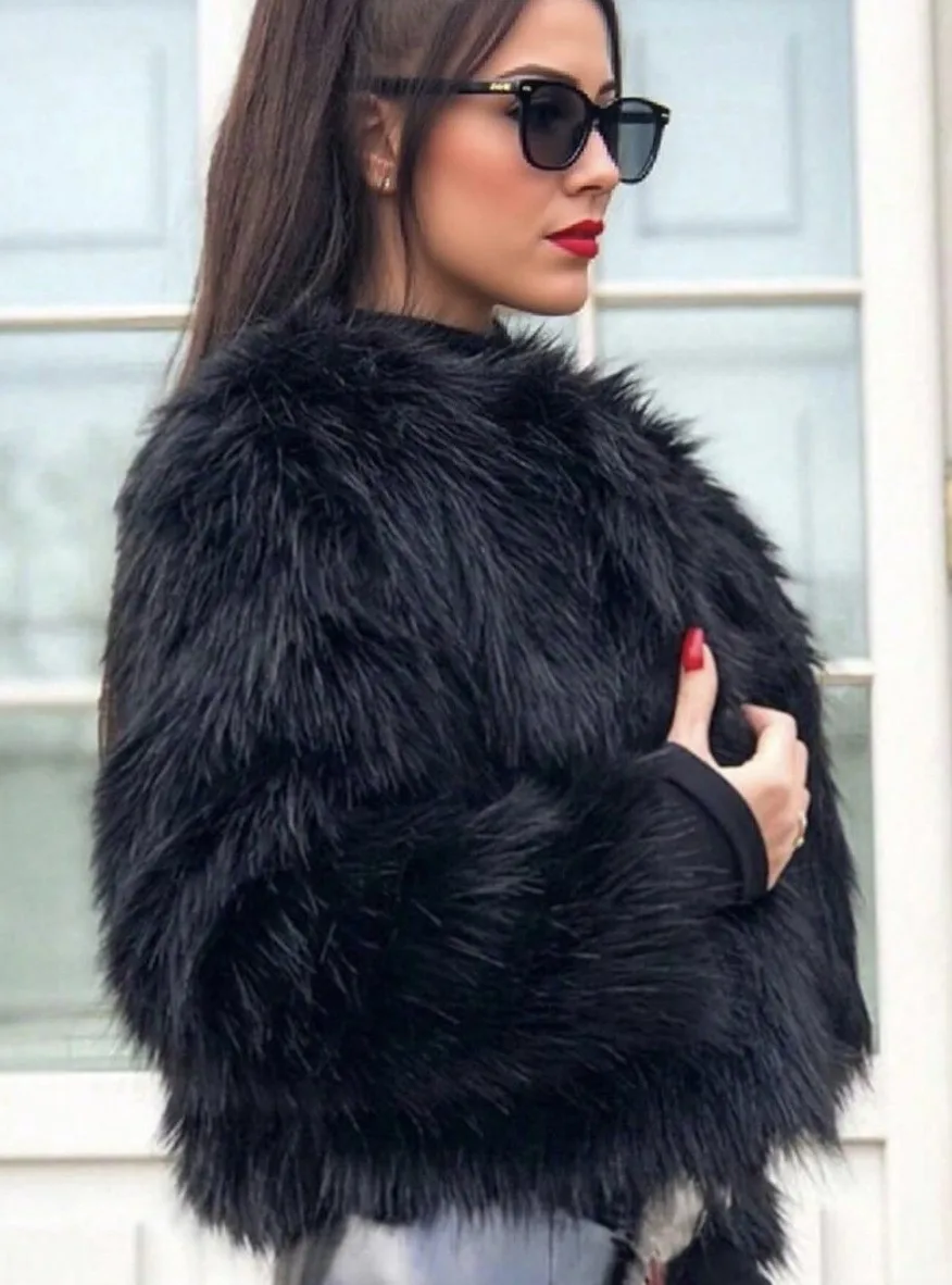 No Hood Top Round Neck Short Length Business Elegant with Elegant Style Regular Sleeve Winter Jacket Women Winter Jacket