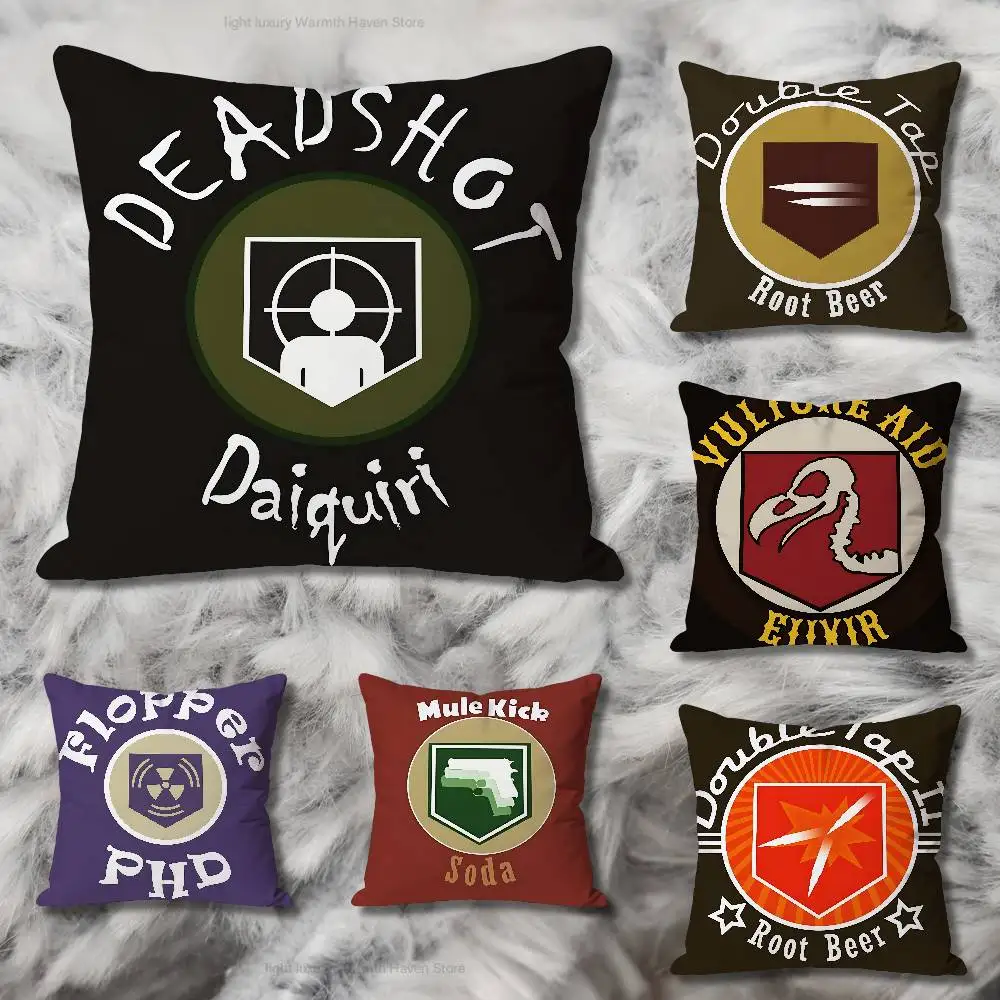 J-Juggernog Revive Speed Soda Logo Celebrity Merchandise All-Match Printed Pillow Case Sofa Car Office Room Decoration Protector