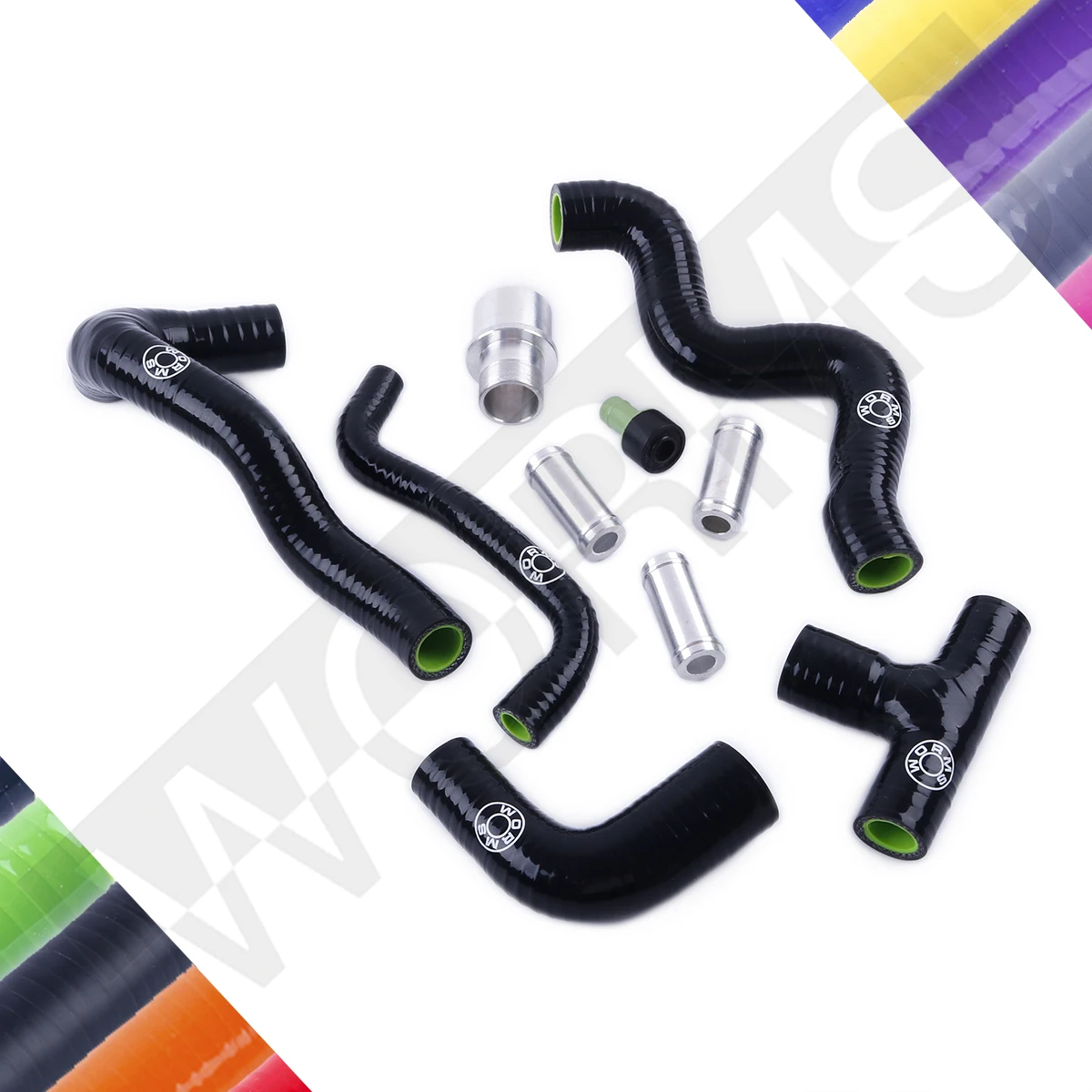 

For 1999-2005 VW Bora Jetta Golf Mk4 2001-2003 Audi A3 1.8T AUQ AUM Silicone Crankcase Breather Hose Kit