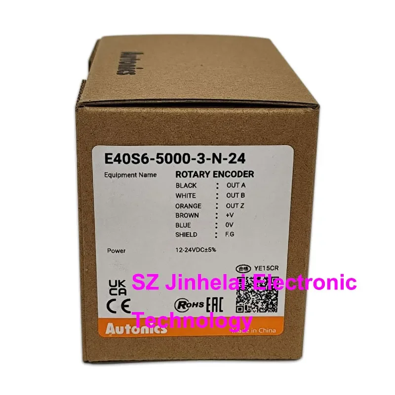 جديد الأصلي Autonics التشفير الروتاري التزايدي E40S6-100 200 360 500 600 1000 1024 1500 2000 2500 3000 3600 5000-3-N-24