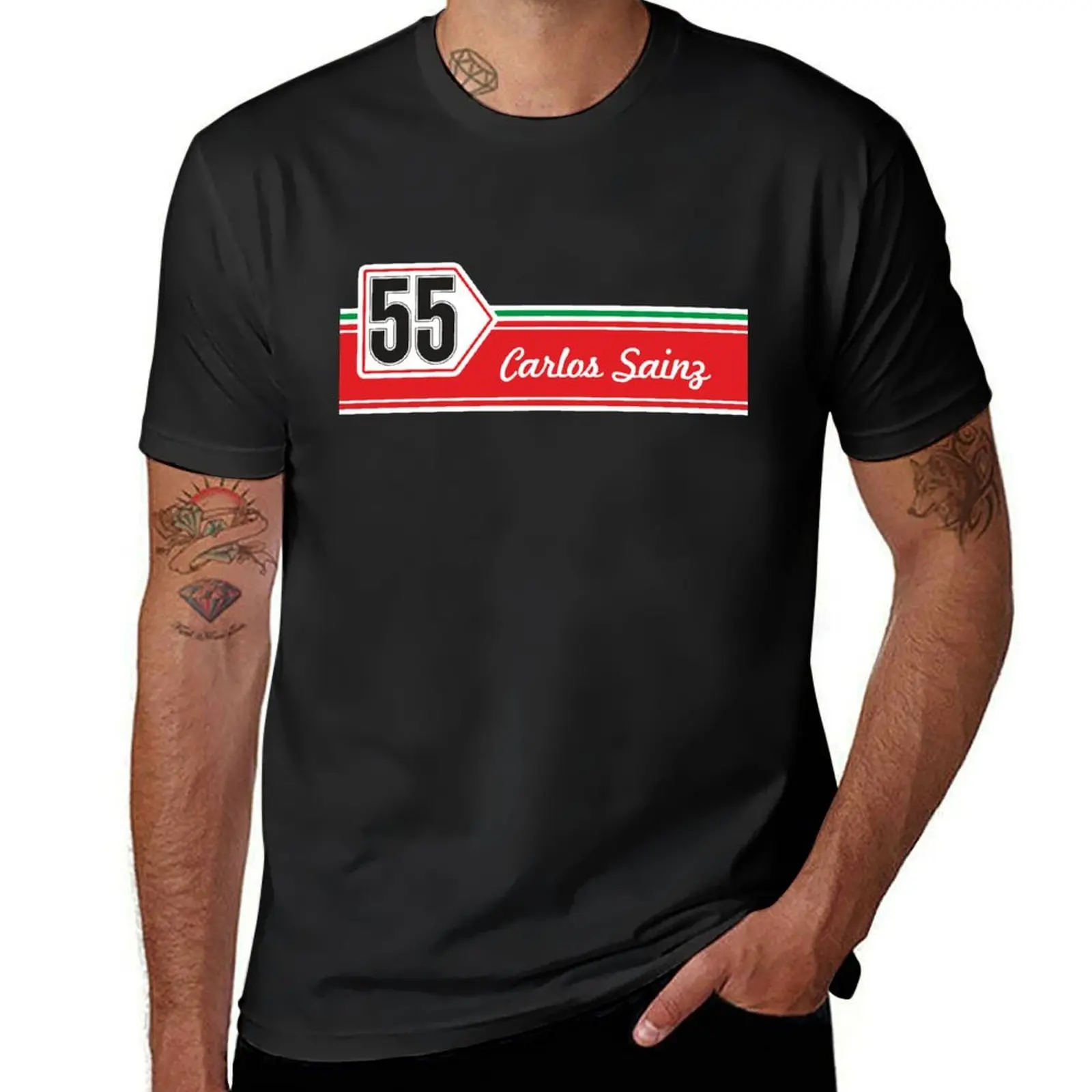 Carlos Sainz 55 Retro | F1 T-Shirt customizeds summer clothes t shirts for men