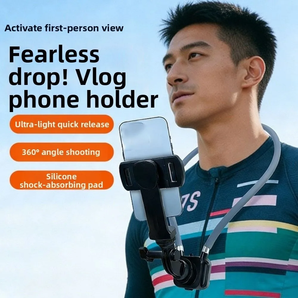 

First View Neck Cell Phone Holder Hand Free Quick Release Lanyard Strap Neck Holder Anti-shake Selfie Phone Neck Holder Vlog
