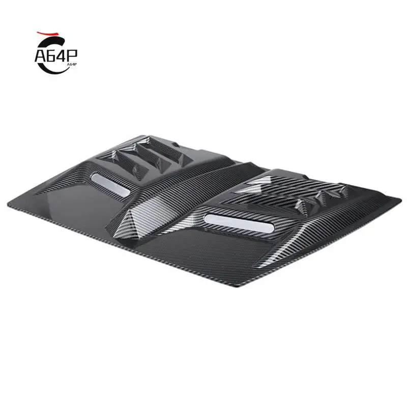 

A64P-1 Piece Car Air Flow Intake Hood Scoop Vent Bonnet Decorative Cover Universal Auto Exterior Access A