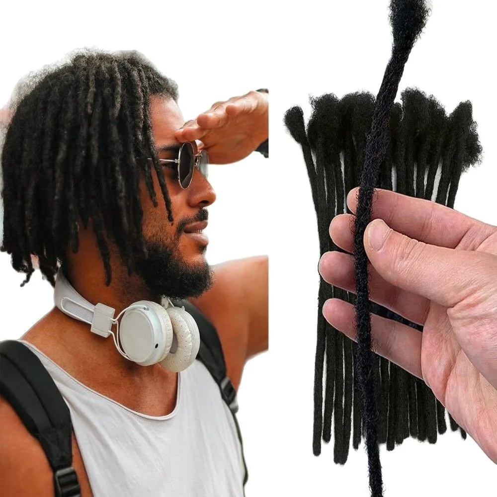 0.6cm 100% Human Hair Dreadlock Extensions T1B/27/30/99j Loc Extensions Human Hair Permanent Loc Extensions Human Hair