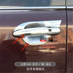 Car styling for Zotye T600 2014-2018 ABS Chrome Door Handle Bowl Door handle Protective covering Cover Trim