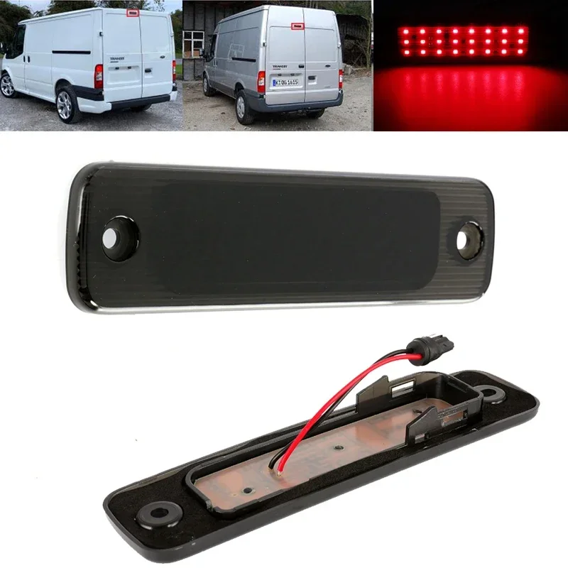 LED High Level Third Brake Stop Light Black Shell Red Light for Ford Transit 2006-2014 Rear Reflector Lamp Assembly