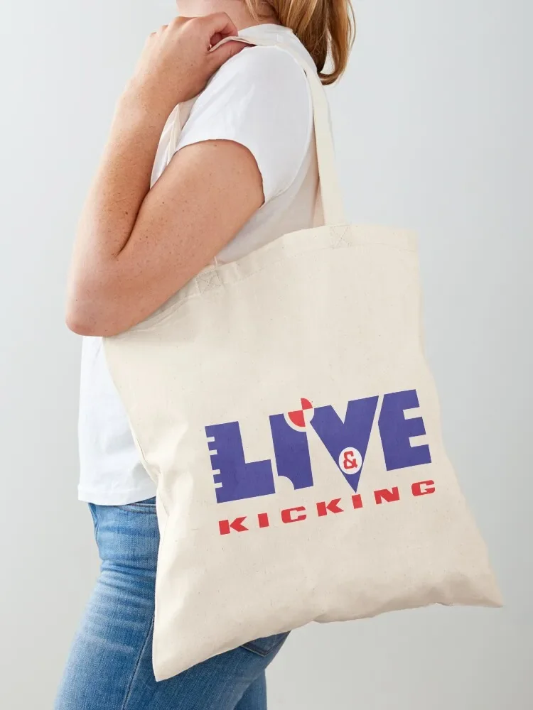 

Live & Kicking Tote Bag Beach bag shopping cart bags reusable shopping bag hand