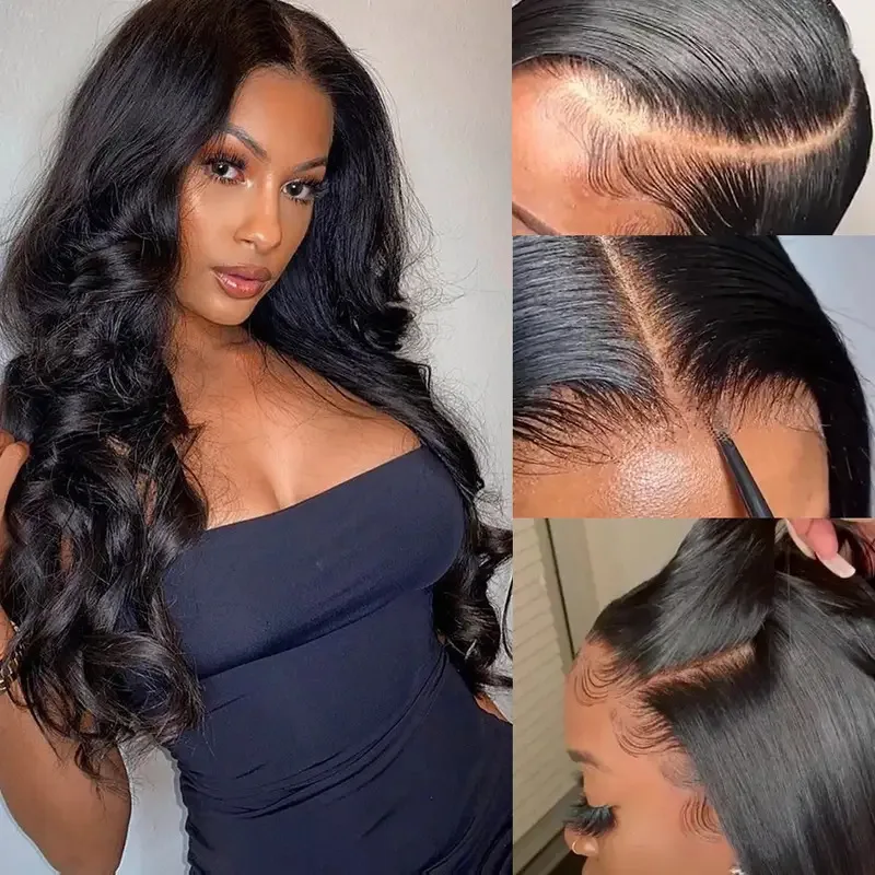

European and American Fashion Front Lace 13*4 Piano Color Big Wave Curly Wig African Wig