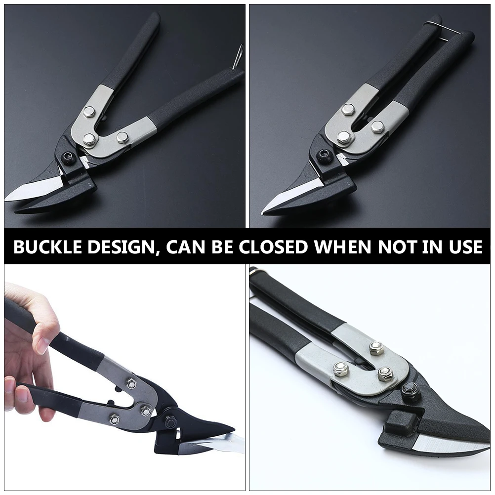 

1 pc Chrome Vanadium Steel Tin Snips Scissors for Iron Sheet Cutting Heavy Duty Stainless Steel Black Non Slip Garden Tools