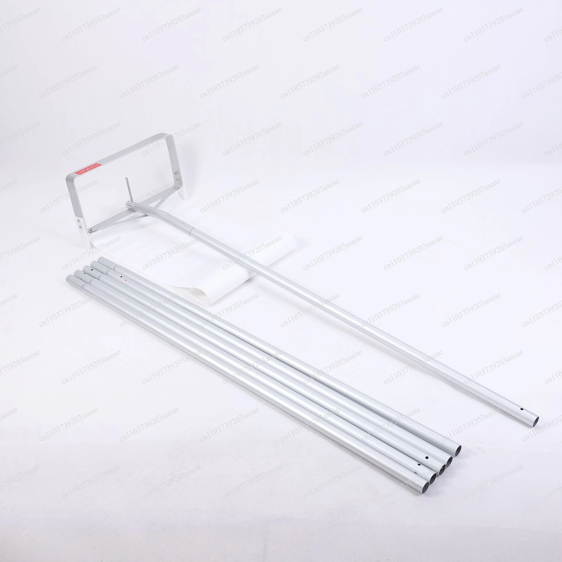 Roof scraping snow removal rake simple adjustable height aluminum rod snow rake outdoor snow removal artifact
