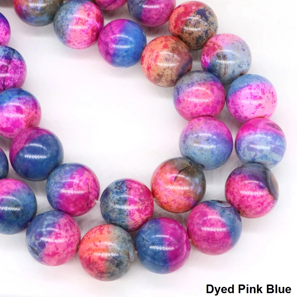 20mm Colorful Agate Beads Natural Stone Healing Crystal Round Loose Spacer Gems Bead for Jewelry Making DIY Bracelet Accessories