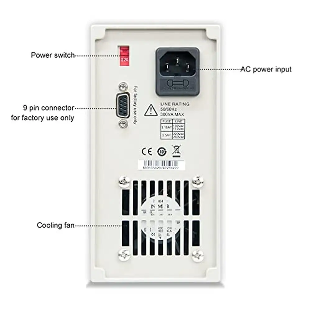 Fuente de alimentación de laboratorio ajustable, 0-60V/5A, ajustes finos gruesos, CC, modo CV, OCP, OVP, protección OTP, IT6720, técnico profesional