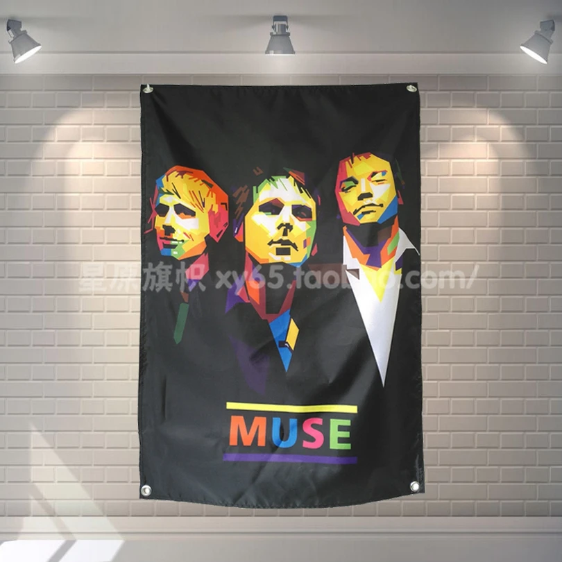 

"MUSE" Big size rock band Sign retro poster 56X36 inches HD Banners Flags cloth art Living room decor