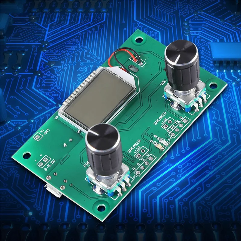 B21B 3X FM Radio Receiver Module 87-108Mhz Frequency Modulation Stereo Receiving Board With LCD Digital Display 3-5V DSP PLL