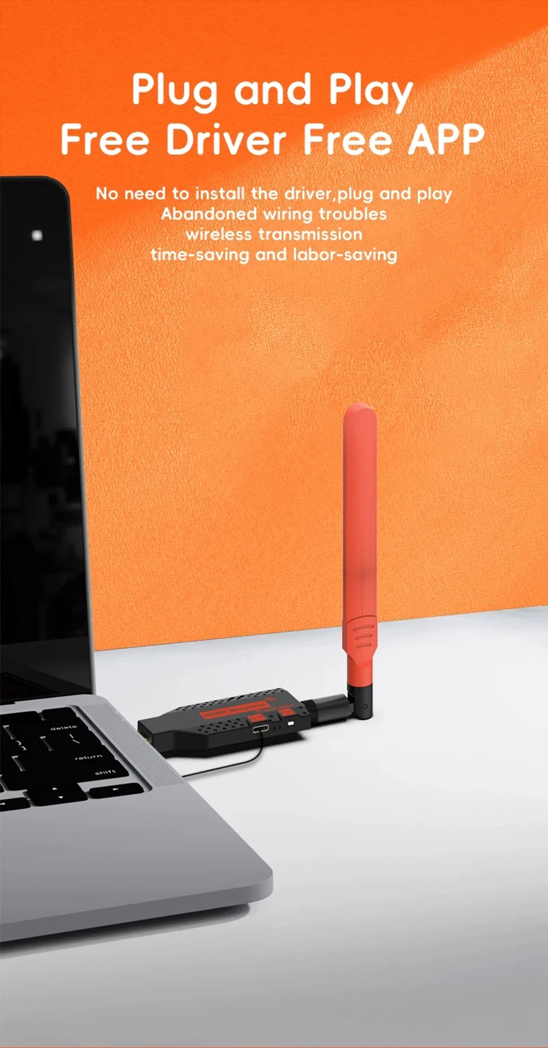 150m Wireless HD Extender 1080p Video Transmitter Receiver Multi Screen Display Adapter for Camera Laptop PC To TV Projector