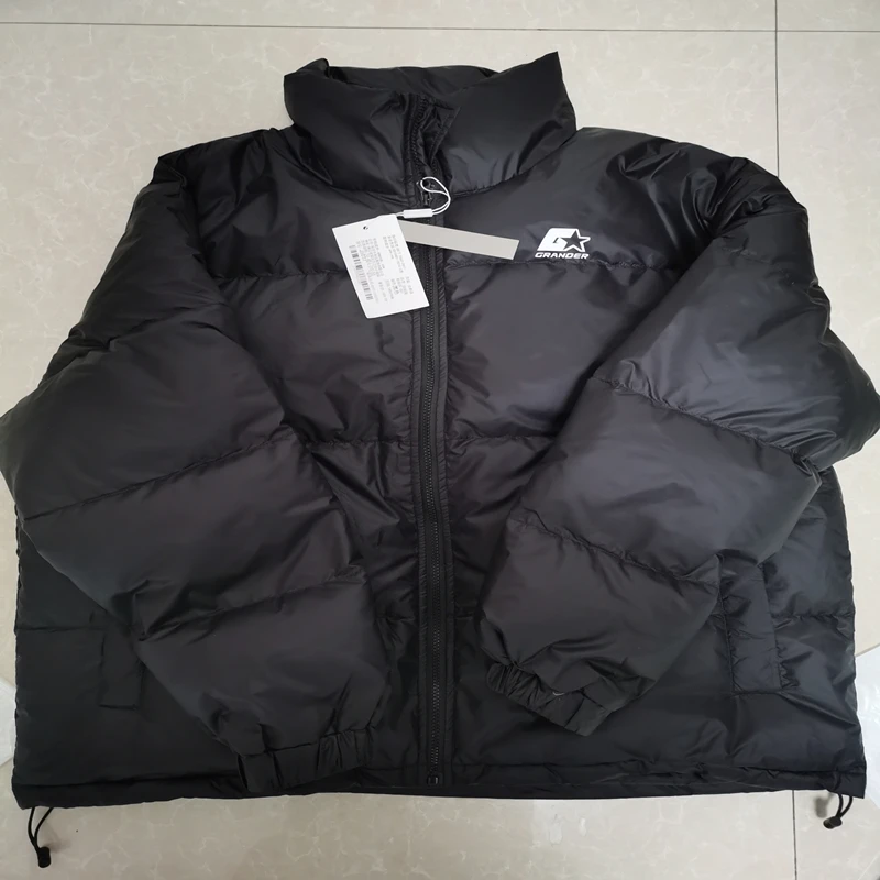 HanLu Neue Männer Unten Jacke Frauen 2022 Winter Mode Warme Oberbekleidung Ente Unten Gefüllt Mit Zipper Stehkragen Dicke Mäntel unisex