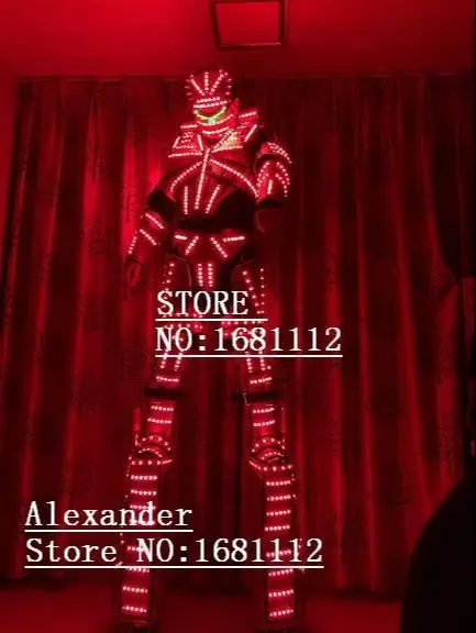 LED Costume Robot Suits /LED Clothing  Light / Luminous Costume/ Alexander Robot Customized Styles For Stage Performances