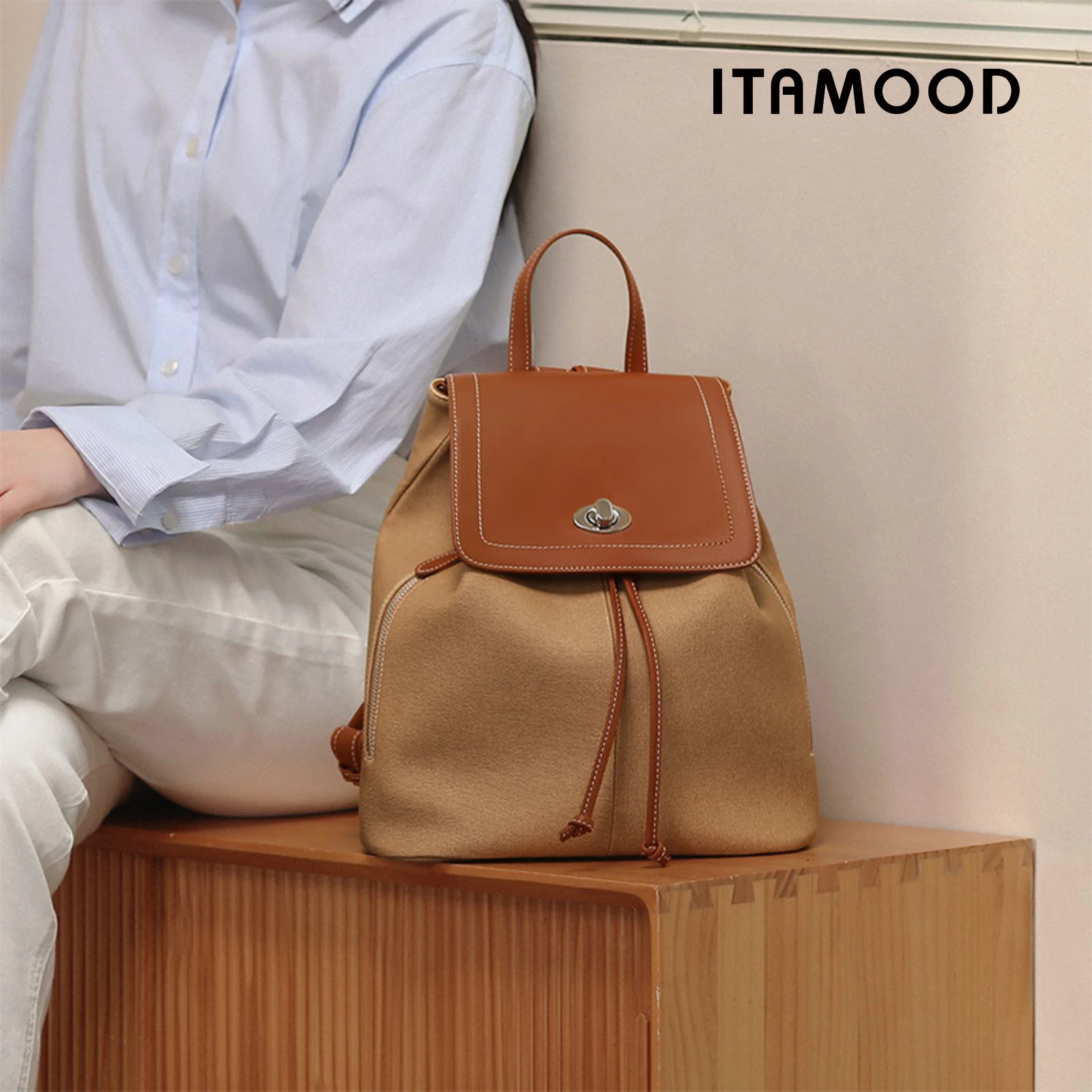 

ITAMOOD 2025 New Style Backpack Genuine Leather Versatile Commuter Backpack Large Capacity Schoolbag Back To School Gift