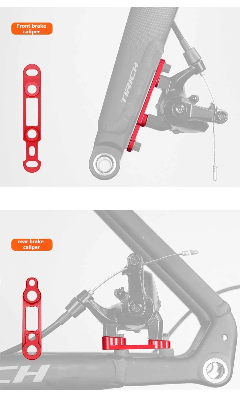 ENLEE Rennrad-Scheibenbremsen-Konverter, ultraleichter Adapter, 140 U/min auf 160 mm, direkt montierte hydraulische Scheibenbremsen vorne und hinten – Detail 11